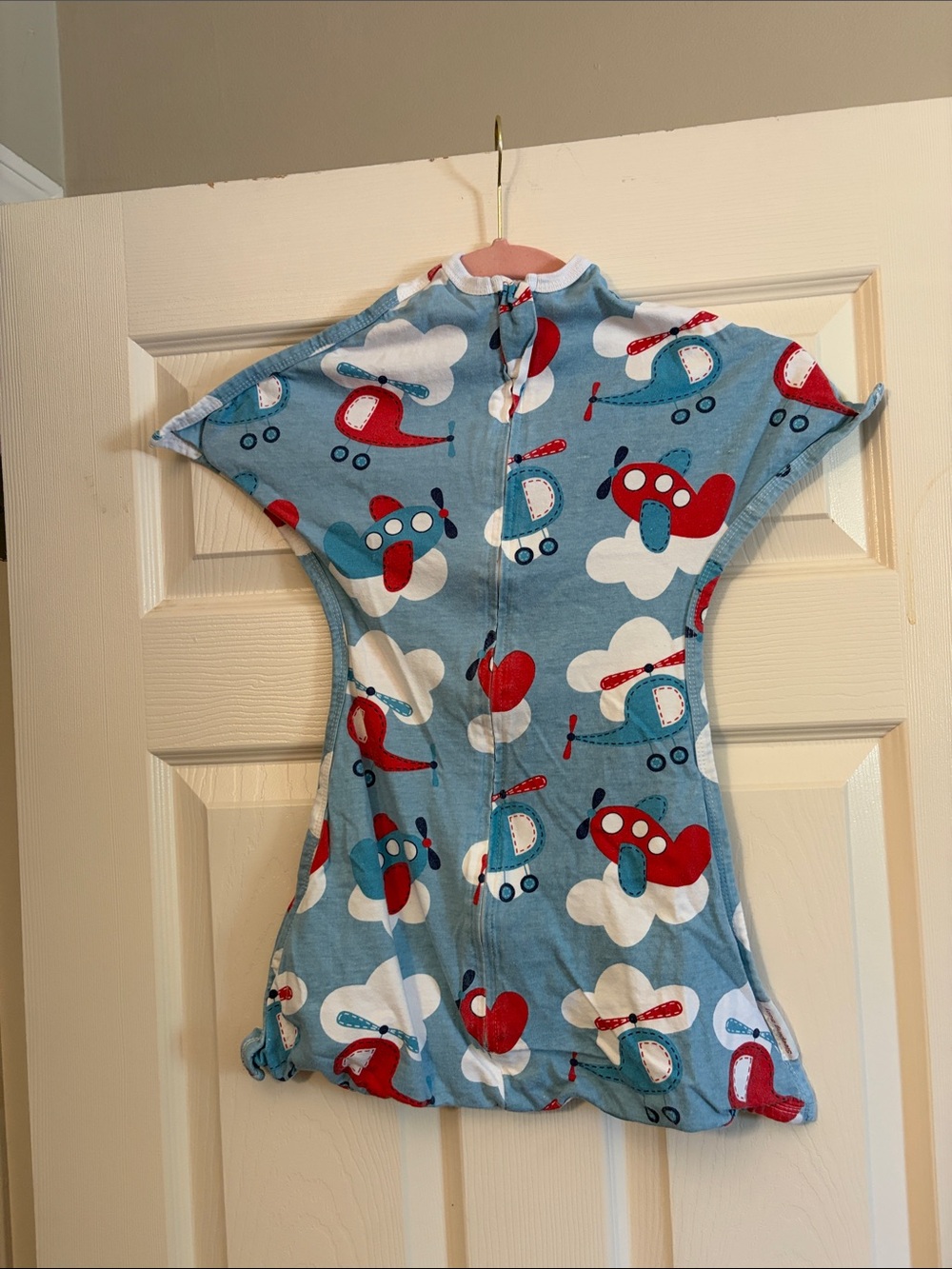Sleeping Baby Infant Sleepwear Romper - White with Orange Logo